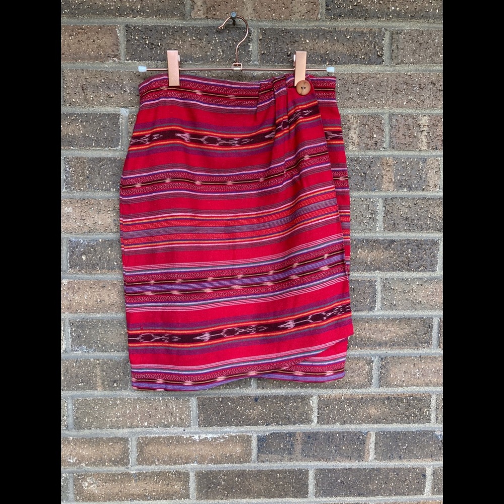Wrap Pencil knee length 100% Cotton  Skirt, 7